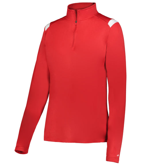 Badger Sport Ladies On The Rise 1/4 Zip Pullover